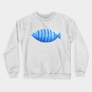 blue fish Crewneck Sweatshirt